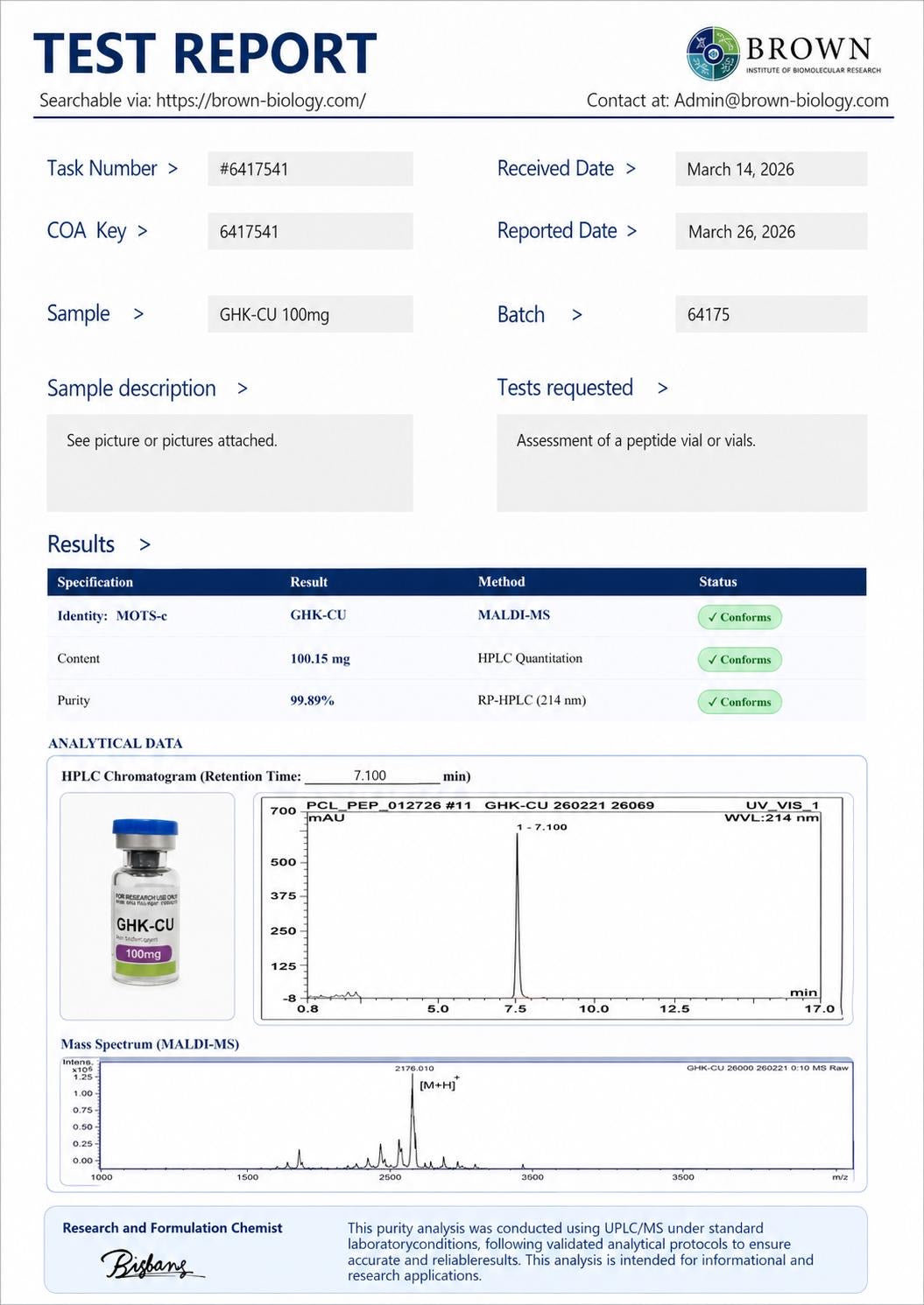 GHK-CU (100mg) - Image 2